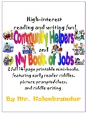 Community Helpers / Jobs read-and-write riddle books set