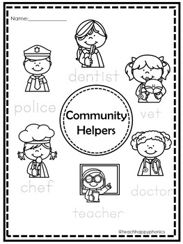 Community Helpers Kindergarten Math And Literacy Worksheets 