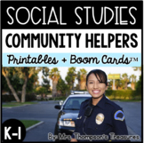 Community Helpers - Social Studies Printables + Boom Cards