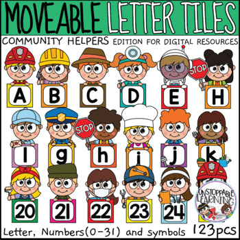Community Helpers Letter Recognition Worksheets for Stamp Markers