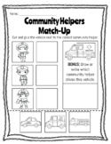 Community Helpers Match-Up **FREEBIE**