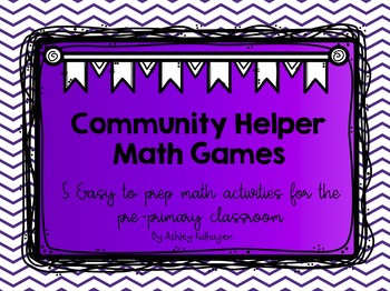 Preview of Community Helpers Math Games