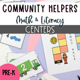 Community Helpers Math and Literacy Centers for Preschool
