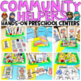 Community Helpers Math and Literacy Centers for Preschool 