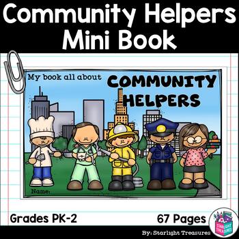 Preview of Community Helpers Mini Book for Early Readers