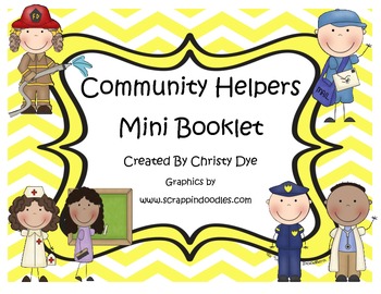 Preview of Community Helpers Mini Booklet