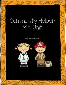 Preview of Community Helpers Mini Literacy Unit