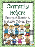 Community Helpers Emergent Reader & Printable Coloring Book