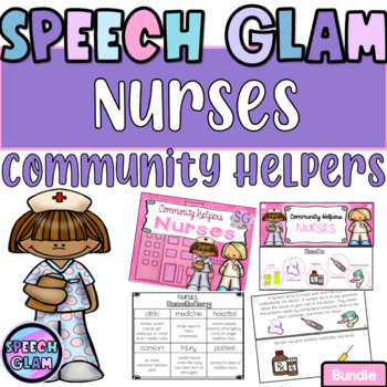 Preview of Community Helpers: All About Nurses (Boom Card included)