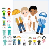 Community Helpers . Occupation Printable. Paper Dolls. COL