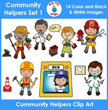 Preview of Community Helpers & Occupations Clip Art