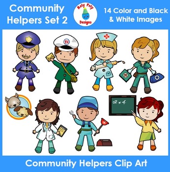 Preview of Community Helpers & Occupations Set 2 Clip Art