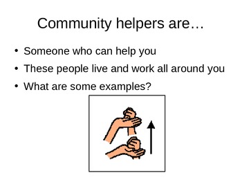 Preview of Community Helpers PPT