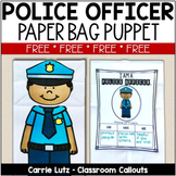 Community Helpers Paper Bag Puppet: Police Officer – Free