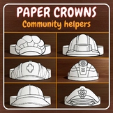 Community Helpers Paper Hats Career Day Printable Headband