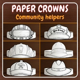 Community Helpers Paper Hats Career Day Printable Headband