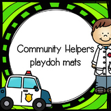 Community Helpers Playdoh mats - NO PREP!