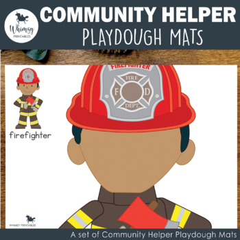 Community Helpers Playdough Mats By Natural Little Learners Tpt