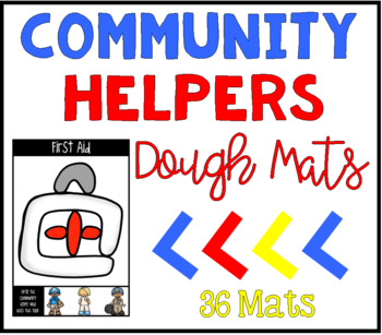 Preview of Community Helpers Playdough Mats