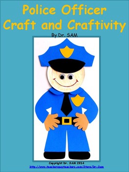 Community Helpers / Police Officer Craft and Craftivity by Dr SAM