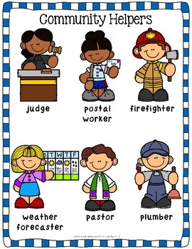 Community Helpers Posters by Catherine S | Teachers Pay Teachers