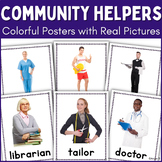 Community Helpers Posters with Real Pictures Jobs Careers 
