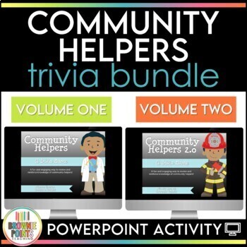 Preview of Community Helpers PowerPoint Games Bundle | Digital