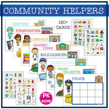 Preview of Community Helpers Preschool Sorting Game