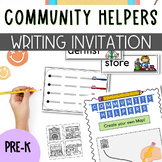 Community Helpers Preschool Writing Invitations for the Wr