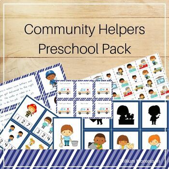 Preview of Community Helpers Preschool and PreK Skills