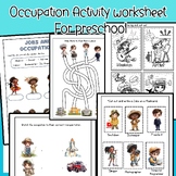 Community Helpers  Preschool worksheet / Jobs Activity worksheet