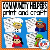 Community Helpers Craft and Creative Writing