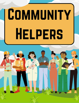 Preview of Community Helpers Printable Picture Book: What does each community helper do?