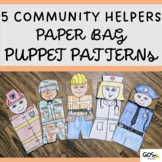 Paper Bag Puppet Craft - Community Helpers