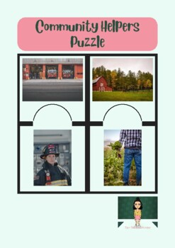 Preview of Community Helpers Puzzle | Real Pictures