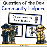 Community Helpers Question of the Day for Preschool and Ki