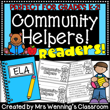 Preview of Community Helpers Reader! All About Community Helpers Book for K-2!
