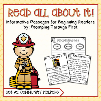 Preview of Community Helpers Reading Interest Pack for Beginning Readers