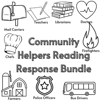 Preview of Community Helpers Reading Response - Bundle