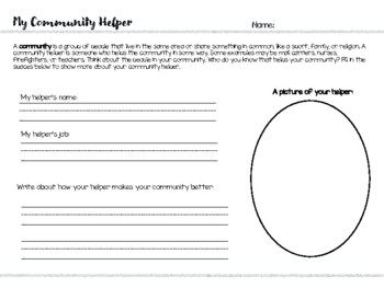 Preview of Community Helpers Report