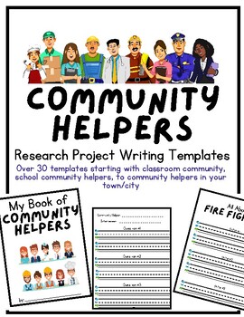 Preview of Community Helpers Research Bundle