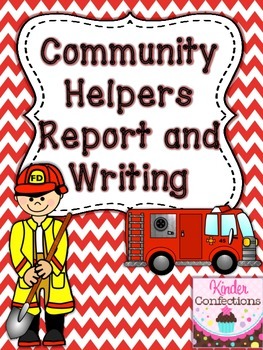Preview of Community Helpers Research Report and Writing