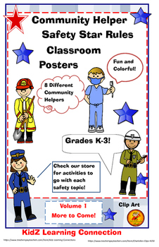 safety rules health community poster helpers police posters classroom firefighter bundle vol officer dentist help healthy teacherspayteachers special education students