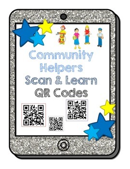 Preview of Community Helpers Scan & Learn QR Codes