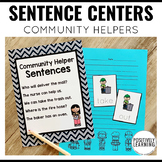 Community Helpers Writing Activities and Sentence Centers