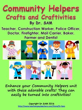 Preview of Community Helpers: Set of 9 (Crafts and Craftivities)