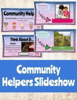 Preview of Community Helpers Slideshow- Lesson 1