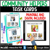 Community Helpers | Social Studies Printable Task Cards | 