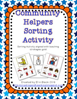 Preview of Community Helpers Sorting