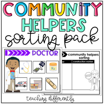 Preview of Community Helpers Sorting Pack